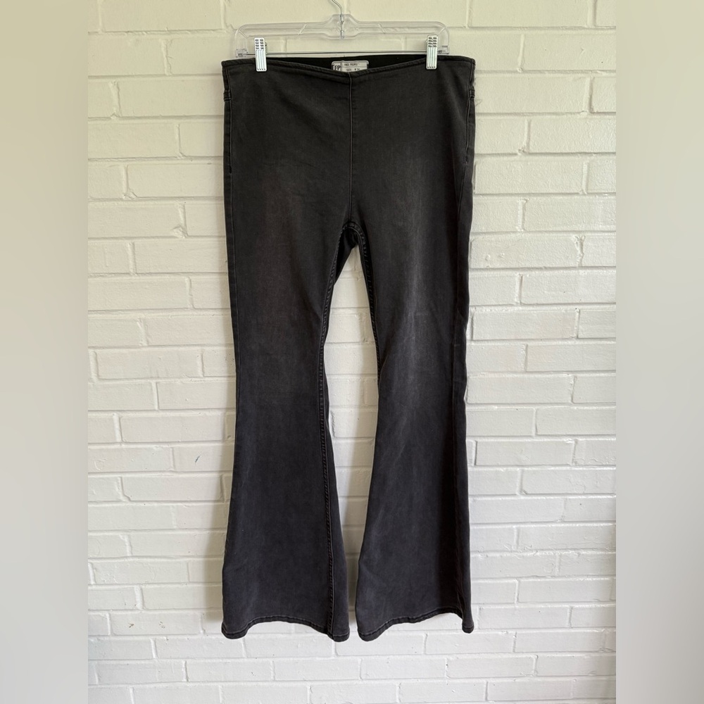 Free People Black Jeans Flare Leg  - Size 30